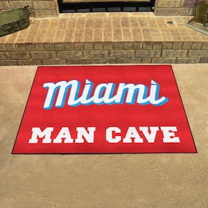 Miami Marlins Man Cave Tailgater Rug - 5ft. x 6ft.