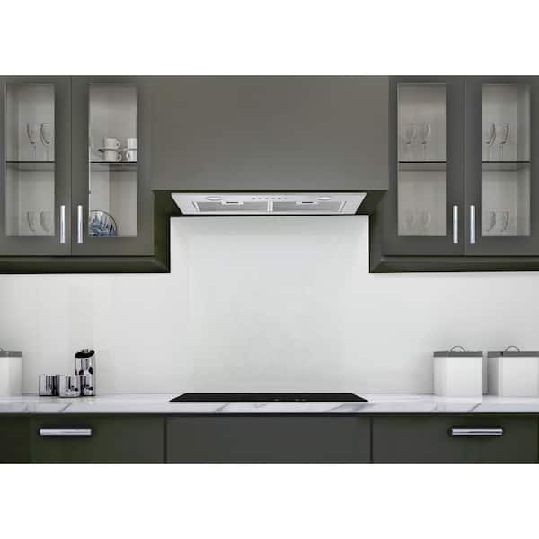 ancona under counter range hood with night light feature