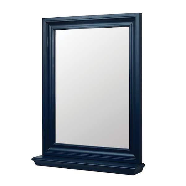 Unbranded 24 in. W x 30 in. H Rectangular Wood Framed Wall Mount Modern Decor Bathroom Vanity Mirror