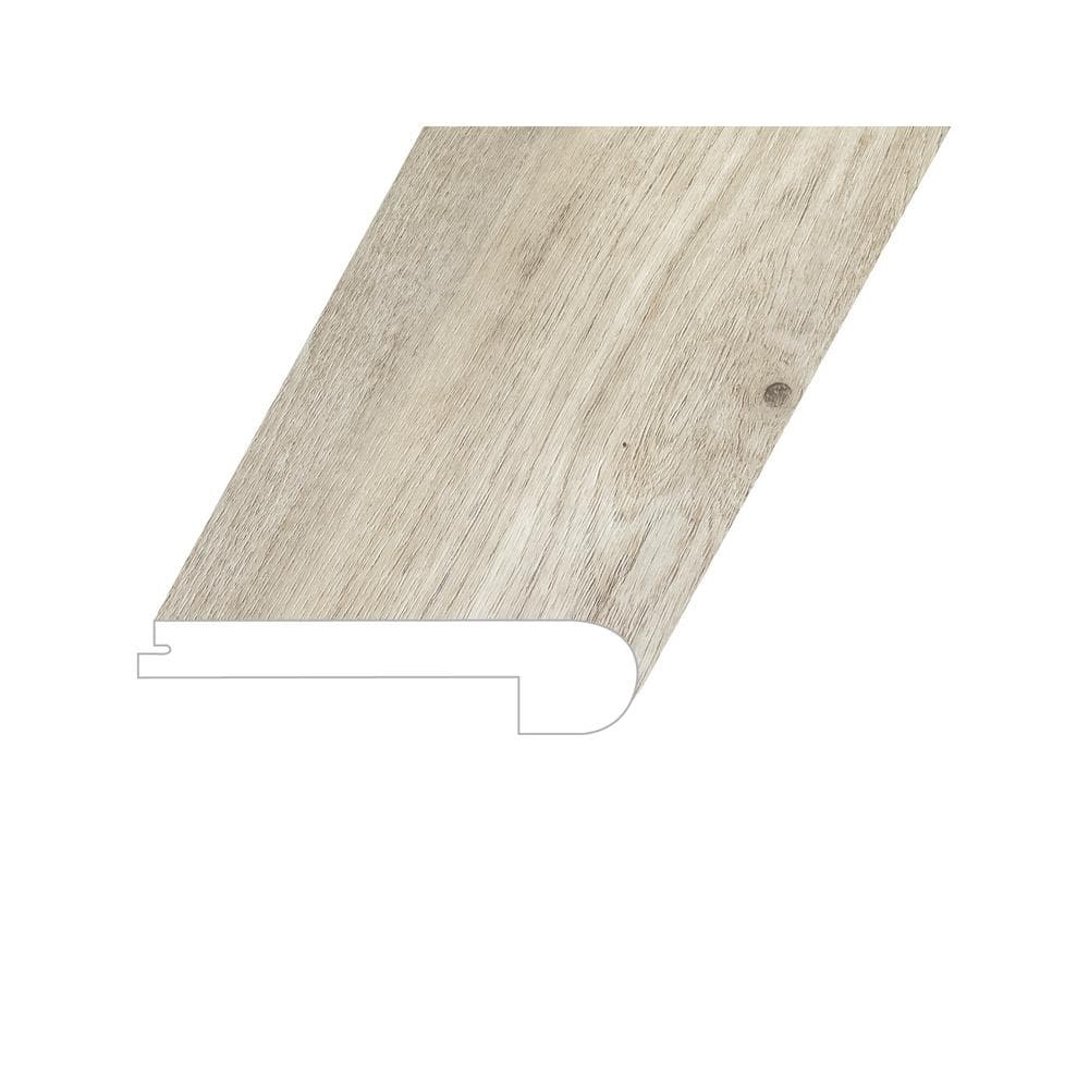 Vagabond Haven Beige 1 in. Thick x 4.5 in. W x 94.5 in. L ESPC Vinyl Flush 