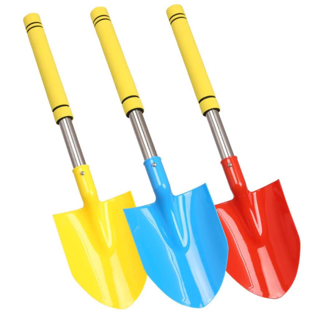 26 Inch Heavy Duty Metal Beach Shovels with Stainless Steel Handles and Alloy Steel Blades 3 Pack Multicolor price history on PriceWatchPro