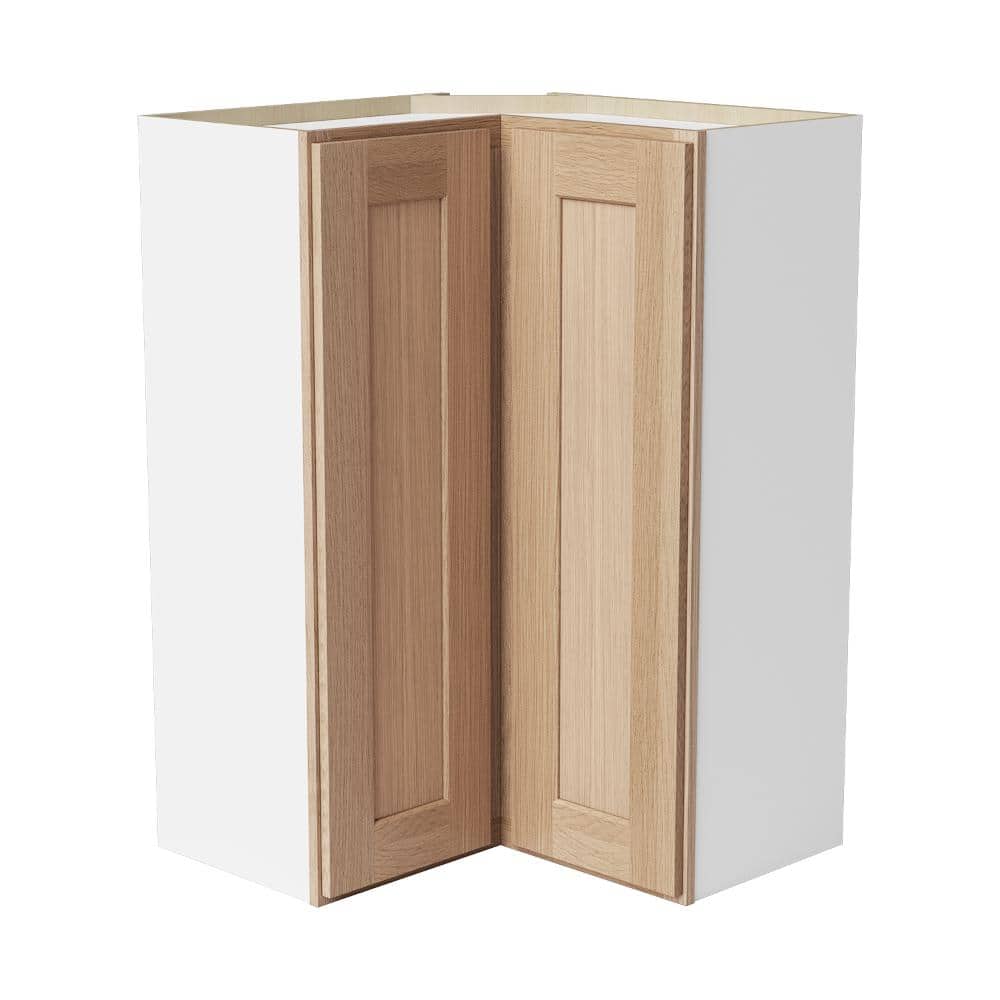 24 in. W x 12 in. D x 36 in. H Ready to Assemble Solid Wood Shaker Wall Corner Kitchen Cabinet in Oak price history on PriceWatchPro