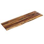 7.2 ft. L x 25 in. D, Unfinished Senna Butcher Block Standard Countertop, with Live Edge