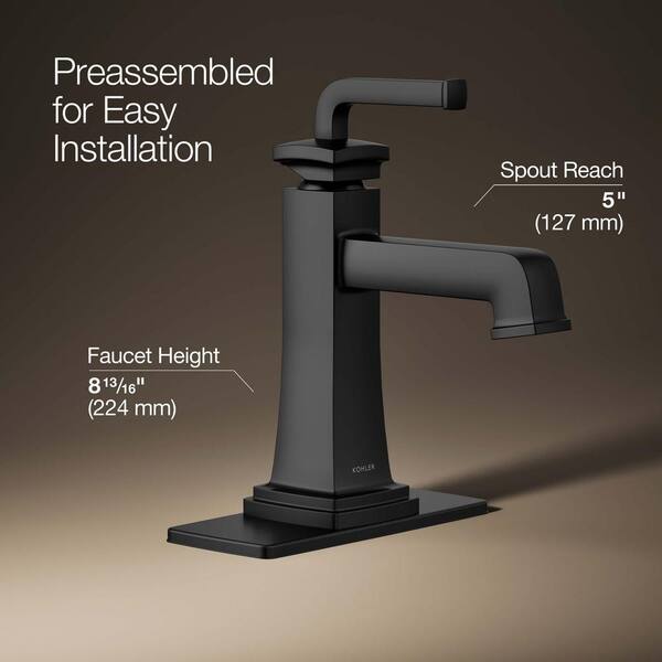 FAUCET TWO 箱無し 三和ボタン KOHLER Riff Single-Handle Single-Hole Bathroom Faucet in Matte