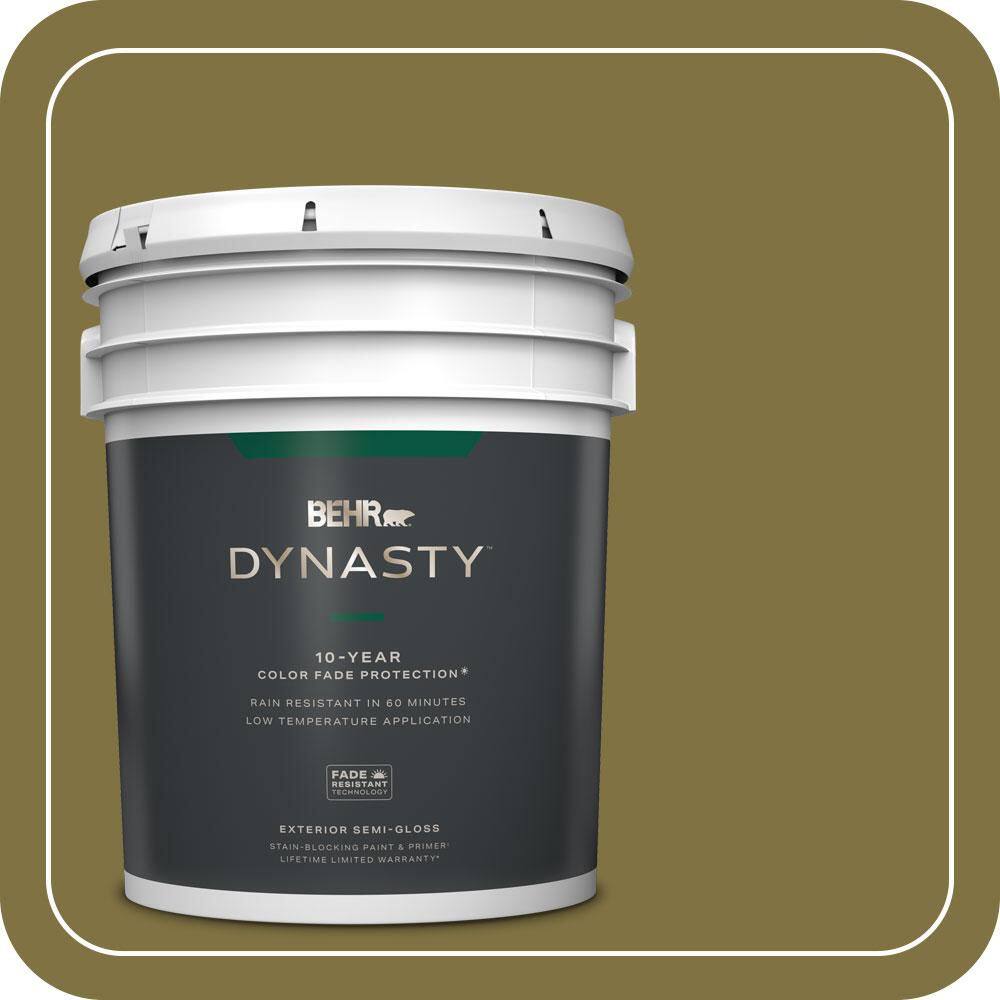 5 gal. #S-H-390 Italian Olive Semi-Gloss Exterior Stain-Blocking Paint & Primer price history on PriceWatchPro