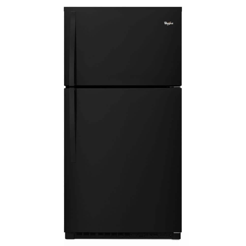 Whirlpool 33 in. Wide Top Freezer Refrigerator in Black 21 cu. ft. WRT511SZDB on Fridge.com