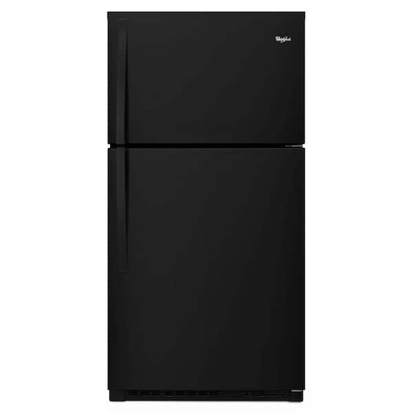 Whirlpool 21.3 cu. ft. Top Freezer Refrigerator in Black
