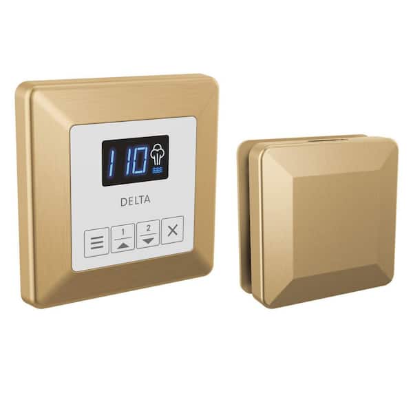 Programmable Steam Generator Control Kit with Steam Head in Lumicoat Champagne Bronze