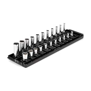 1/4 in. Drive 6-Point Socket Set with Rails (5/32 in.-9/16 in.) (22-Piece)