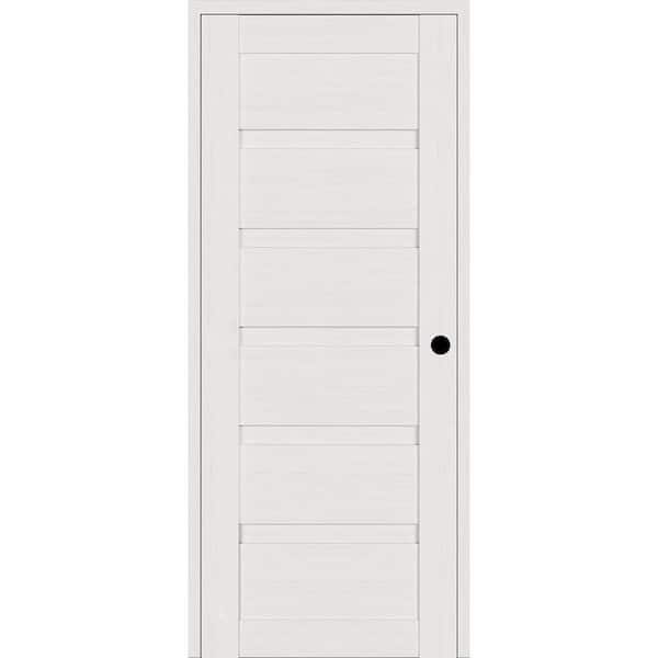 Belldinni Louver Diy-Friendly 30 in. x 79,375 in. Left-Hand Binaco Noble Wood Composite Single Swing Interior Door
