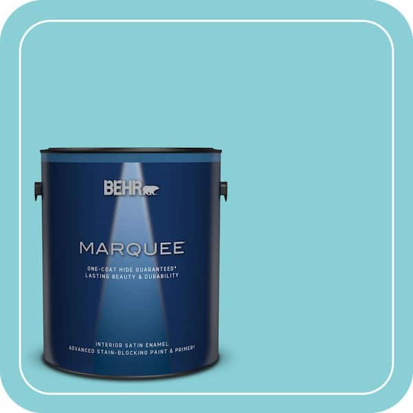 BEHR MARQUEE 1 gal. Home Decorators Collection #HDC-MD-14 Sky Watch One-Coat Hide Satin Enamel Interior Paint & Primer