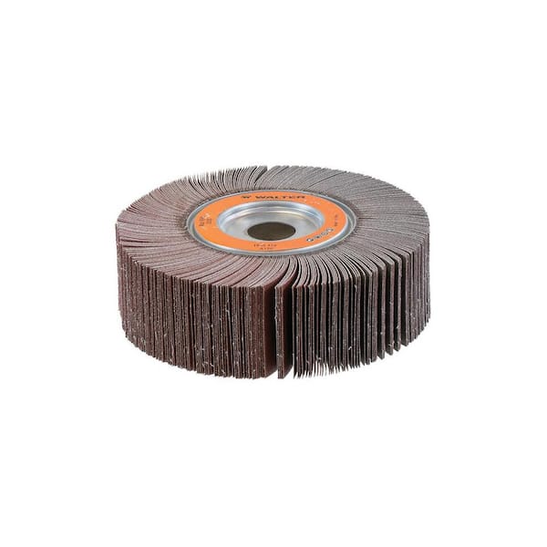 WALTER SURFACE TECHNOLOGIES COOLCUT 6.5 in. 1 in. Arbor GR:120 Sanding Flap Wheels