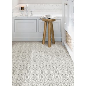 Oasis 12 in. W x 12 in. L Grey Peel & Stick Vinyl Tile Flooring (20 sq. ft./case)