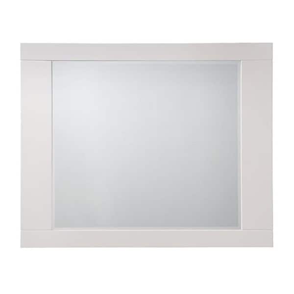 Acme Furniture Naima II 38 in. H x 47 in. W White Mirror