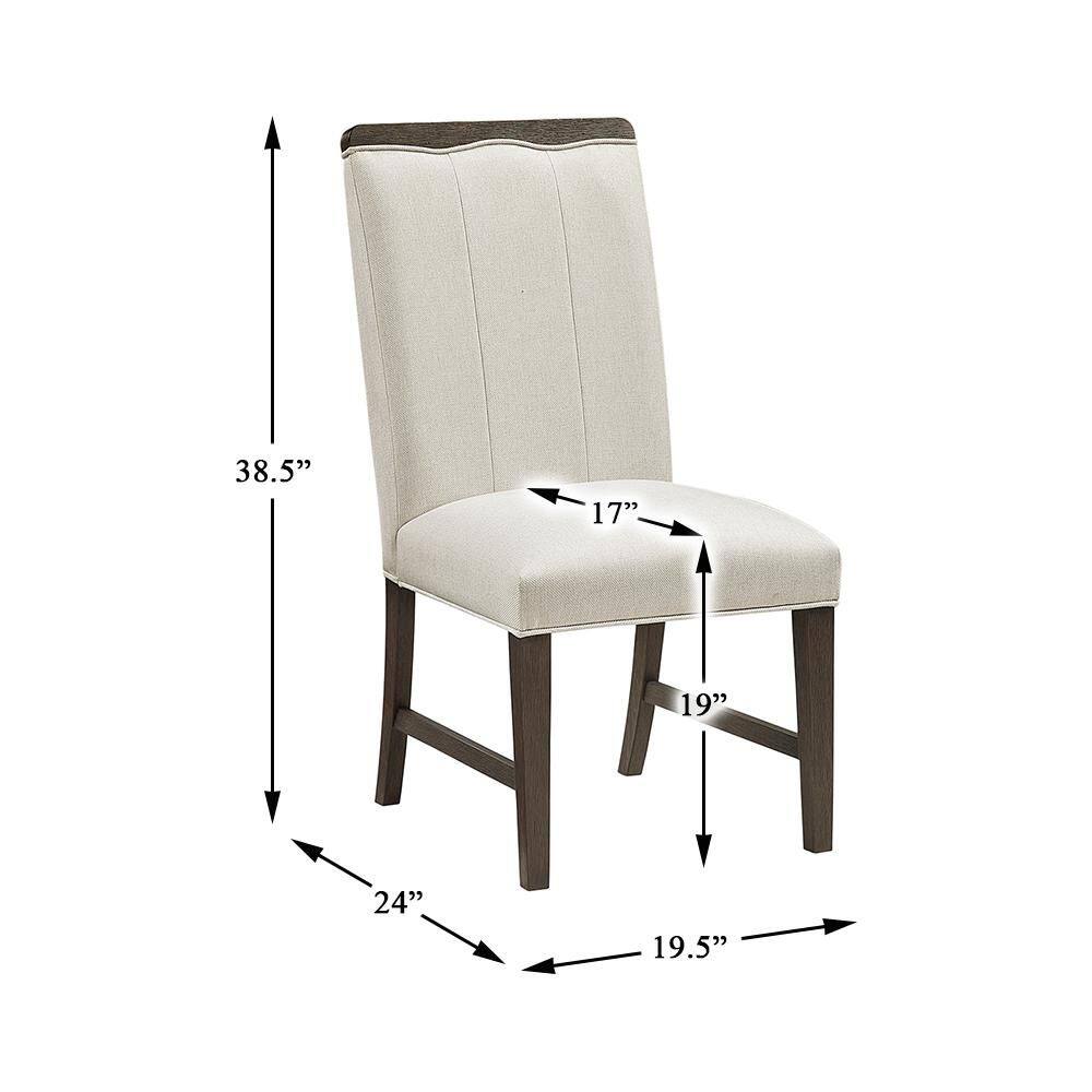 Dimension diagram showing chair measurements.