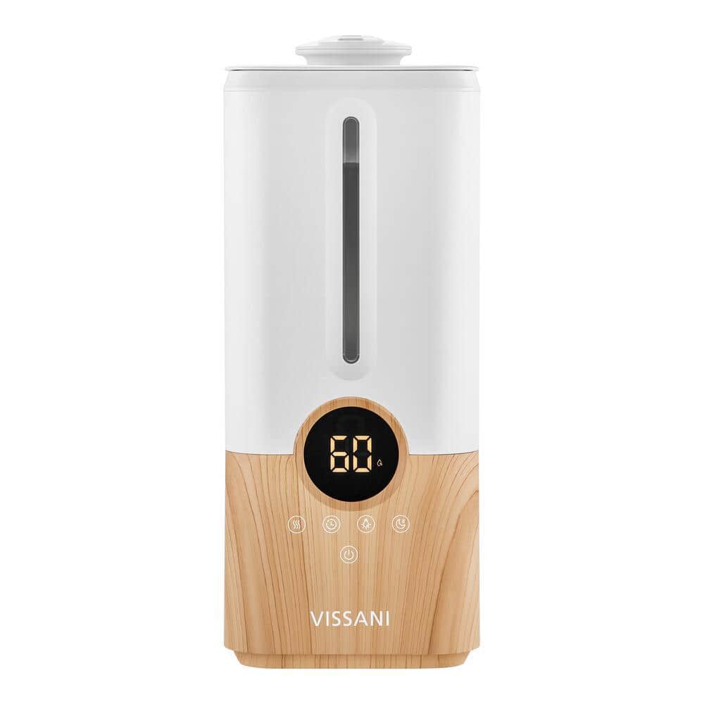Vissani 1.5 Gal. Ultrasonic Humidifier 360 ° Turning Dual Nozzle