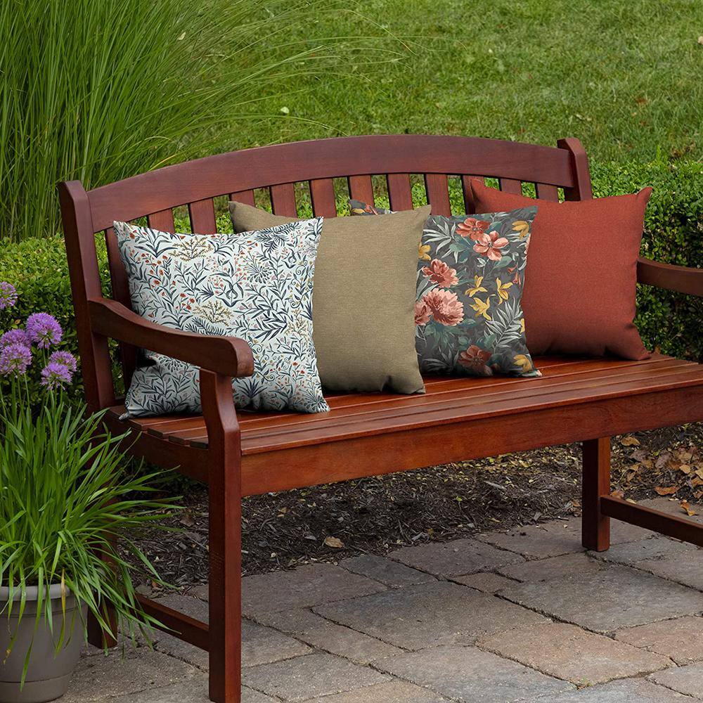 Pistachio Botanical Outdoor Square Toss Pillow Set