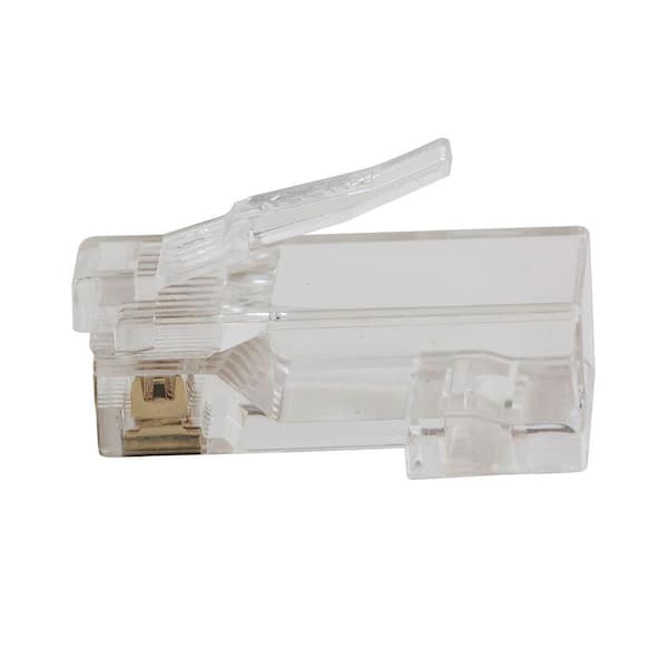 Klein Tools - Compact Pass-Thru Modular Crimper with CAT5E Data Plugs (20-Pack)