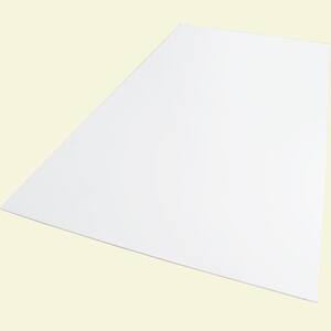 12 in. x 12 in. x 0.236 in. Foam PVC White Sheet
