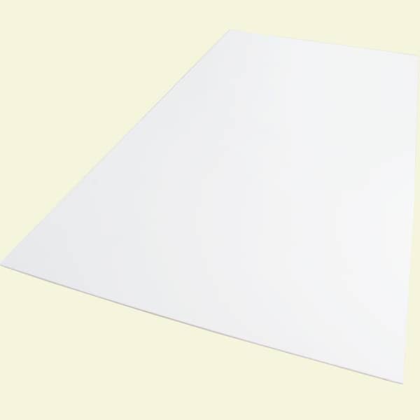 Polymershapes 32A27111 DIGIHIPS 24 in. x 48 in. x 0.118 in. White High Impact Polystyrene Sheet (4 Pack)