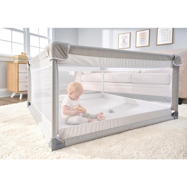 Regalo 27 in. Tall Soft Sided Playpen Gate, Gray 1330 DS - The