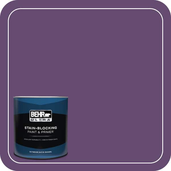 BEHR ULTRA 1 qt. #S-G-670 Deep Violet Satin Enamel Exterior Paint & Primer