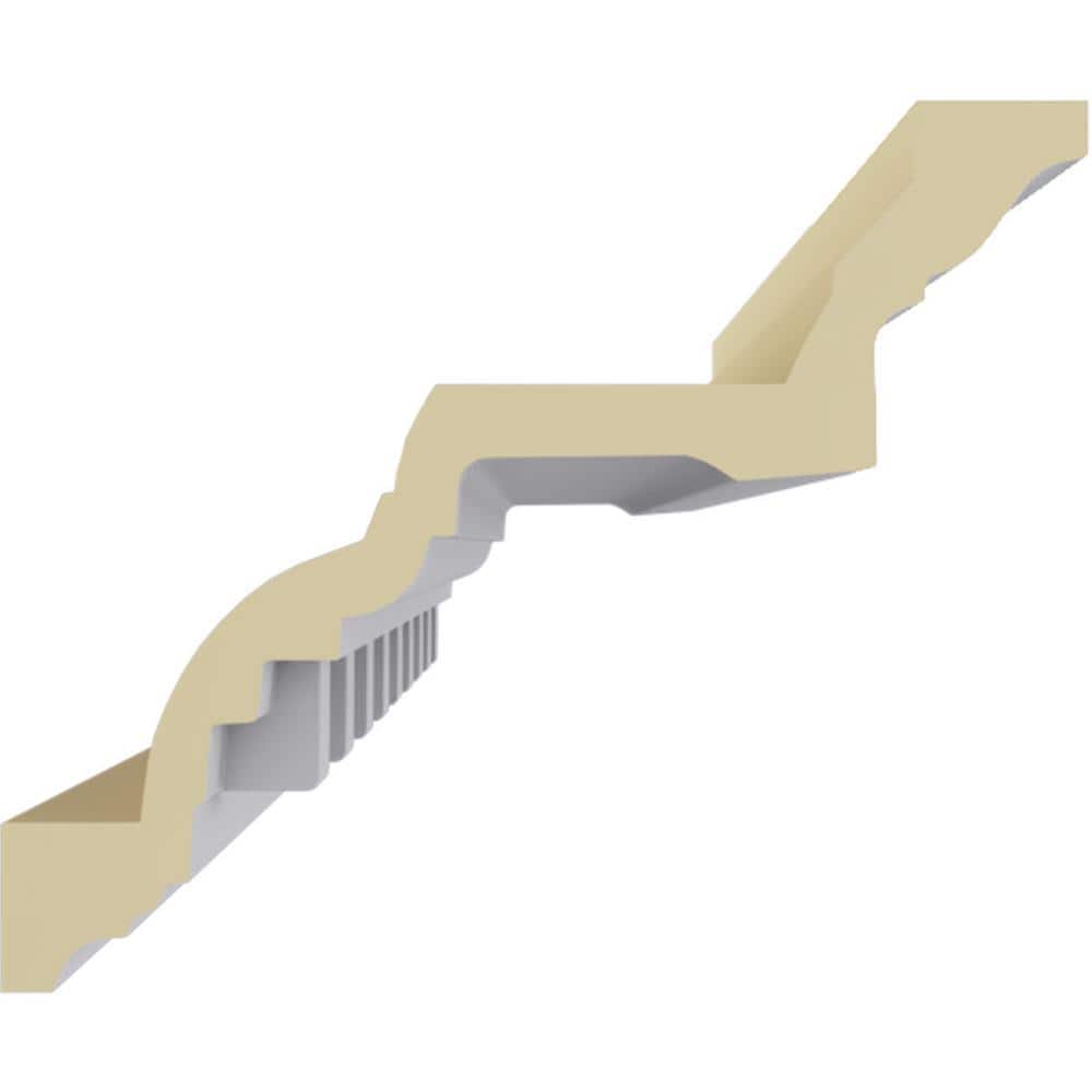 Primed White Polyurethane Dentil Crown Moulding 94 1/2"