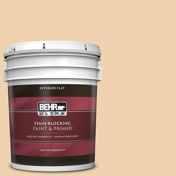 BEHR ULTRA 5 gal. 300E2 Calm Air Flat Exterior Paint & Primer 485005