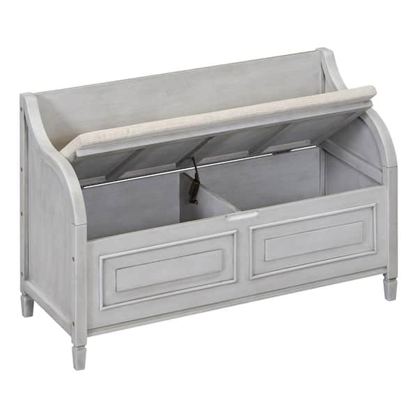 COWLOWN 41.9 in. W x 17.9 in. D x 29.5 in. H Bathroom Gray Linen Cabinet