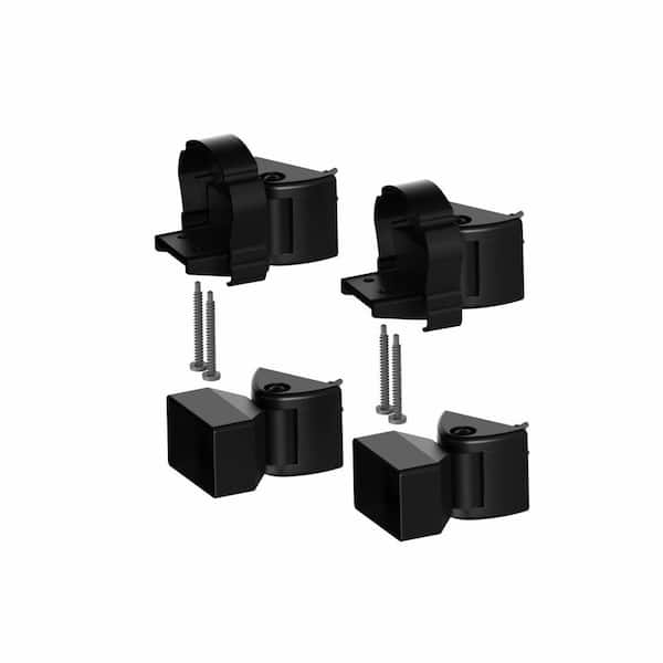 Cambridge Matte Black Aluminum Railing Level Angle Bracket Kit