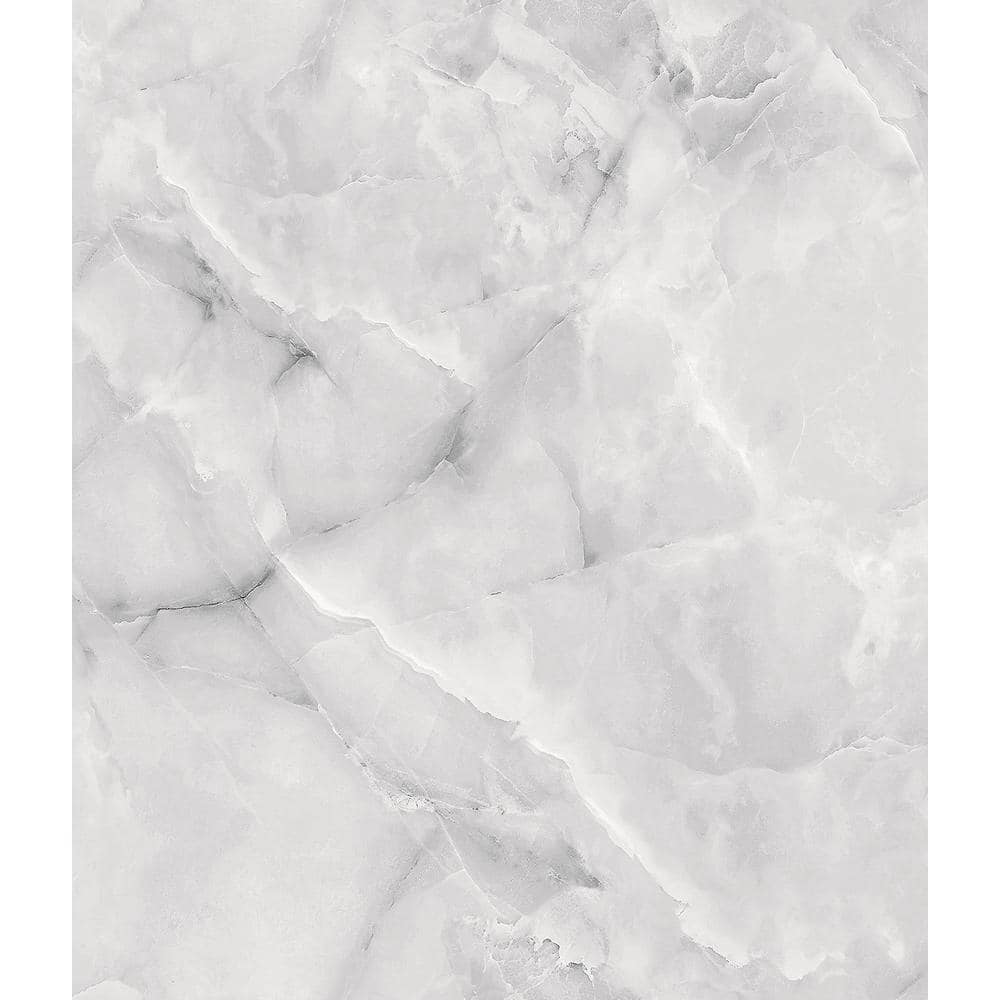 Danby Light Grey Marble Peel and Stick Wallpaper