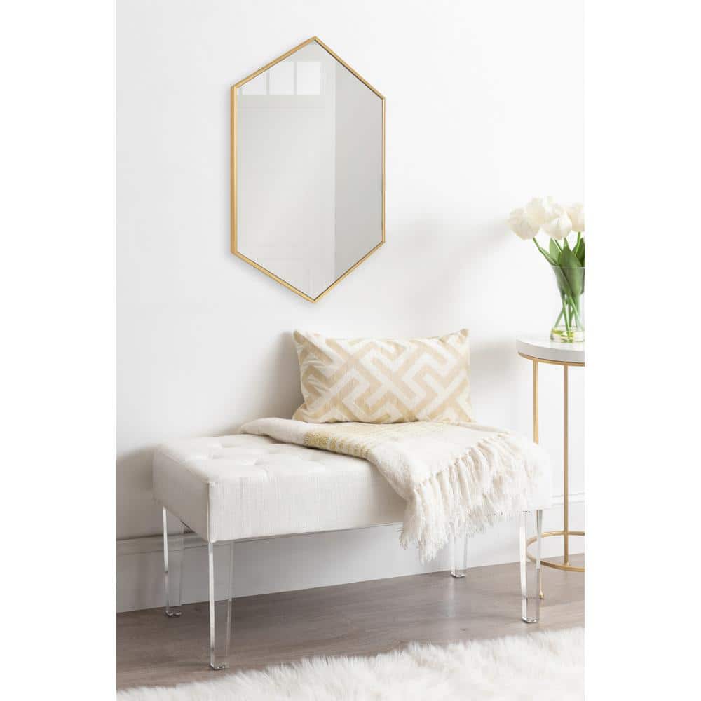 Gold Hexagon Full Length Vanity Mirror