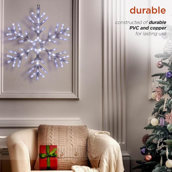 home depot lighted snowflake