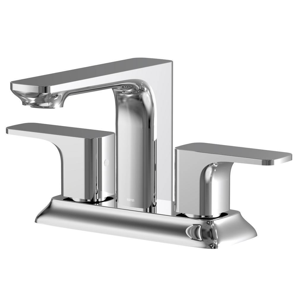 Venda Chrome Dual Handle Centerset Bathroom Faucet with Drain Assembly