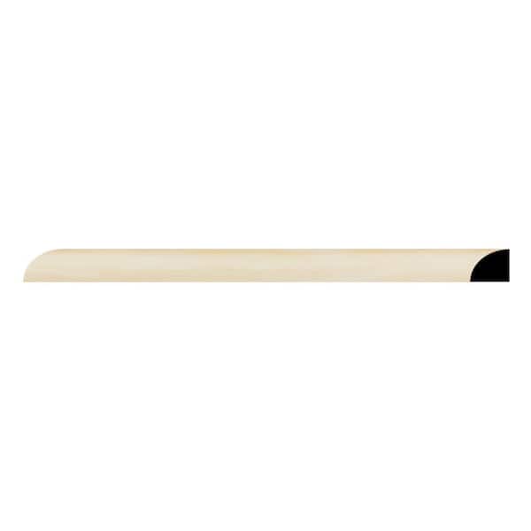 Ekena Millwork WM108 0.5 in. D x 0.5 in. W x 96 in. L Wood (Pine) Quarter Round