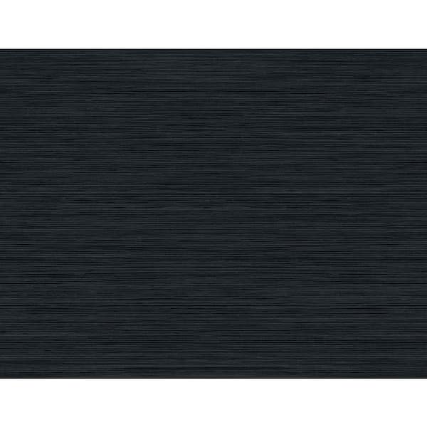 Seabrook Designs 60.75 sq. ft. Midnight Blue Rauma Embossed Vinyl Unpasted Wallpaper Roll