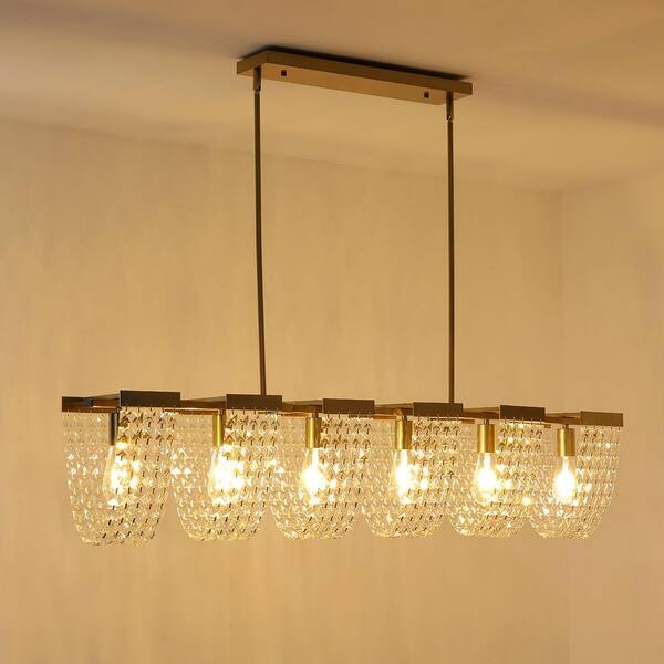 nszw✨ EDISLIVE Leah 48 in. 6-Light Kitchen Island Pendant Light