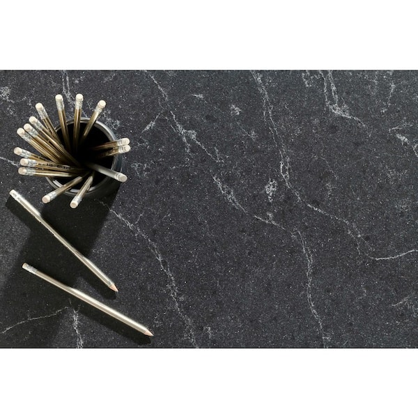 VIATERA 3 in. x 3 in. Quartz Countertop Sample in Everest