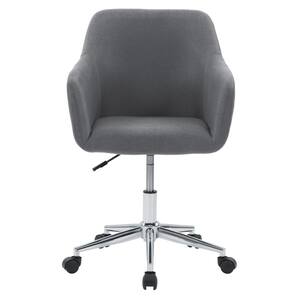 Marlowe Grey Fabric Upholstered Chrome Base Task Chair