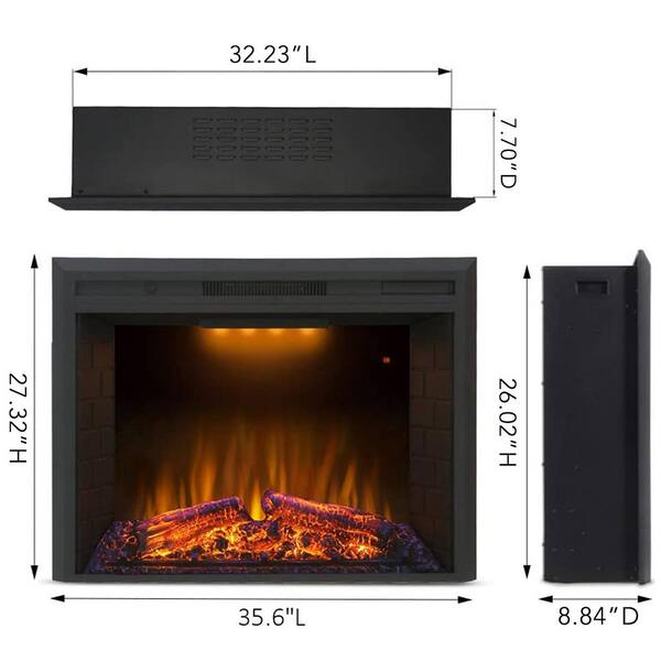 Electric Fireplace Insert, Electric Fireplace Insert With Heat And Sound