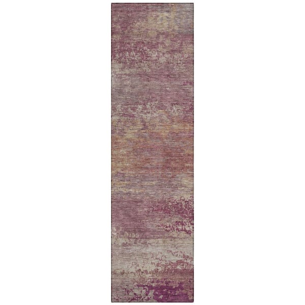 Addison Rugs Chantille Machine Washable Indoor/Outdoor Abstract ACN2071 Merlot 2 ft. 3 in. x 7 ft. 6 in. Runner Rug