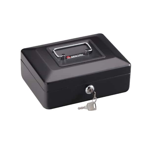 SentrySafe 0.08 cu. ft. Cash Box with Money Tray and Key Lock