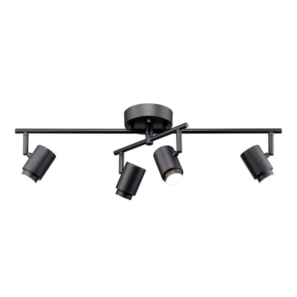 Walton 26" Matte Black Integrated LED Swivel Track Lighting