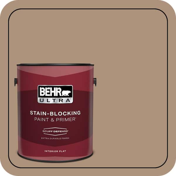 BEHR ULTRA 1 gal. #PPU4-04 Soft Chamois Extra Durable Flat Interior Paint & Primer