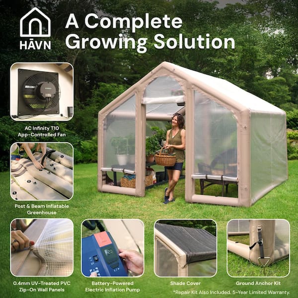 HAVN 10 ft W x 10 ft. D x 8 ft. H, Warm Stone, Inflatable