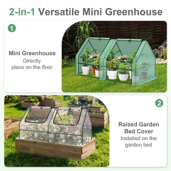 Aoodor 6 ft. W x 3 ft. D x 3 ft. H Portable Mini Greenhouse Kit