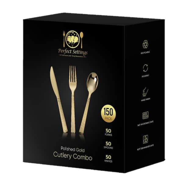 Posate Di Plastica Usa E Getta - Servizio Di Forchette, Cucchiai E Coltelli Mono - Foto 8