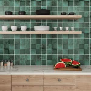 Cloe Square Glossy Green 5 in. x 5 in. Ceramic Wall Tile (10.83 sq. ft./Case)