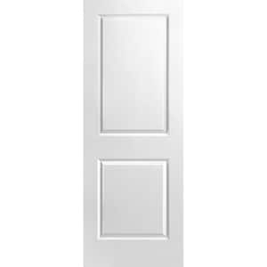 30 in. x 96 in. 2 Panel Square Hollow Core White Primed Smooth Molded Interior Door Slab