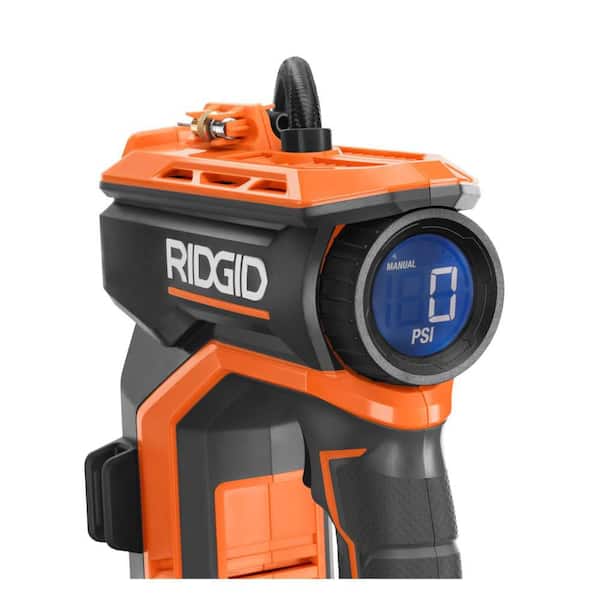 RIDGID 18V Cordless High Pressure Portable Inflator with 18V Lithium-Ion 1.5 Ah Battery